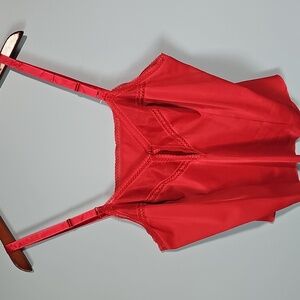 Vintage Vassarette Deep Red Camisole Size 44